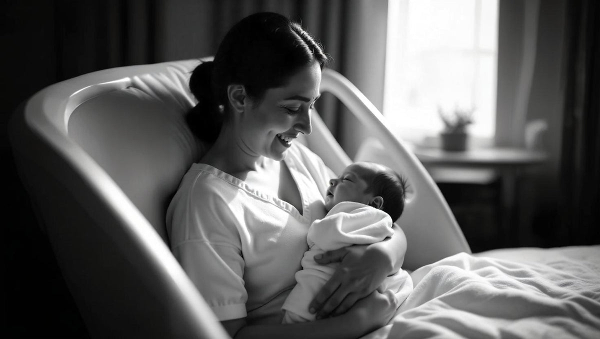 New Mom With Her New Born
