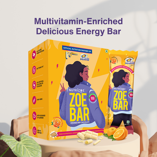 ZOE Bars Orange Flavor Pack of 5