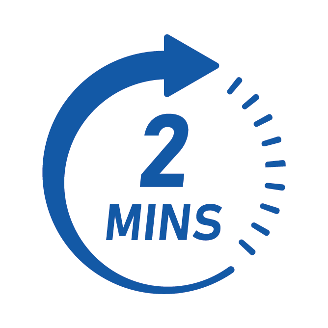GETS READY IN 2 MINUTES